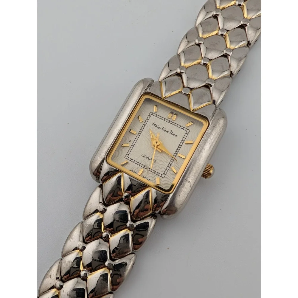 Main Line Time Womens Watch 21mm Case White Dial 7.25